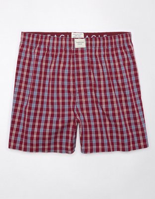 AEO Men's Plaid Stretch Boxer Short