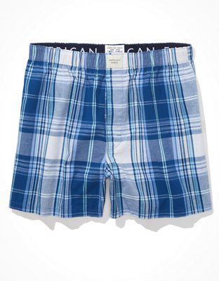AEO Men's Plaid Stretch Boxer Short
