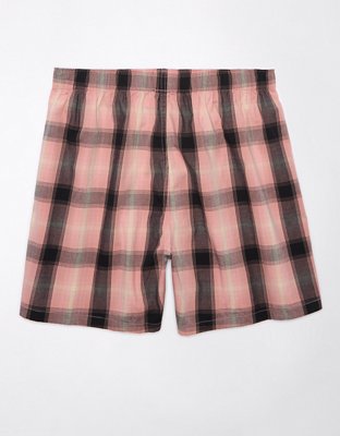 AEO Men's Plaid Stretch Boxer Short