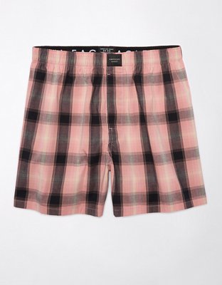 AEO Men's Plaid Stretch Boxer Short