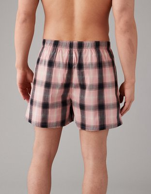 AEO Men's Plaid Stretch Boxer Short