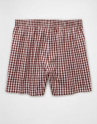 Caleçon boxeur extensible à carreaux pour hommes AEO