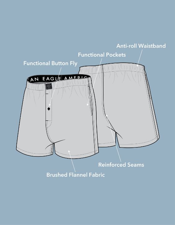 AEO Flannel Pocket Boxer