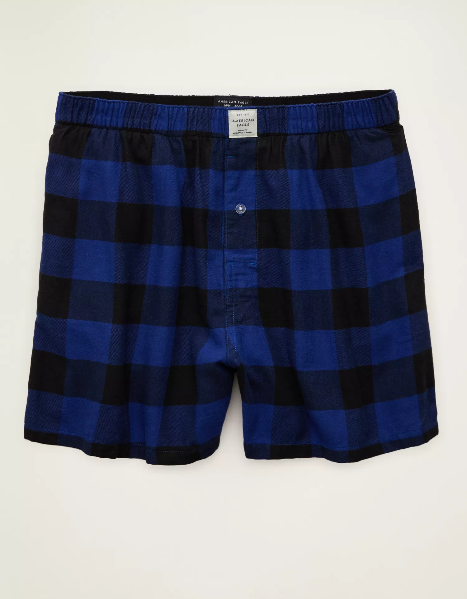 AEO Men's Flannel Pocket Boxer Short - thumbnail 3