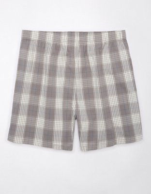 AEO Men's Plaid Stretch Boxer Short | American Eagle