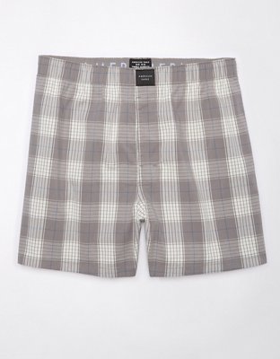 AEO Men's Plaid Stretch Boxer Short | American Eagle