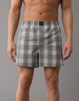 AEO Men's Plaid Stretch Boxer Short | American Eagle