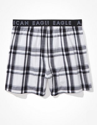 AEO Men's Plaid Stretch Boxer Short