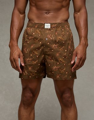 AEO Plaid Stretch Lounge Boxer Short