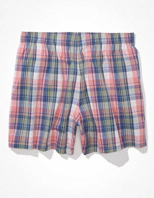 AEO Plaid Stretch Lounge Boxer Short