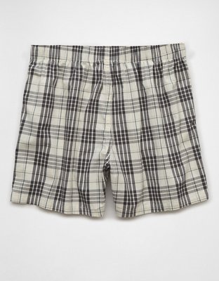 AEO Men's Plaid Stretch Boxer Short
