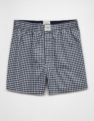 AEO Men's Plaid Stretch Boxer Short