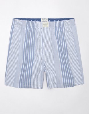Blue Striped Boxer Shorts