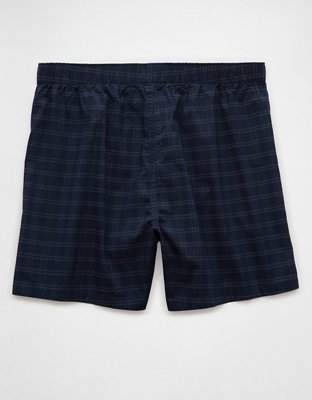 AEO Men's Plaid Stretch Boxer Short