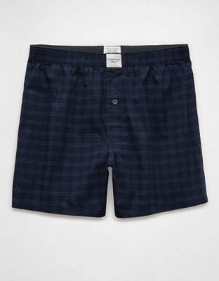 AEO Men's Plaid Stretch Boxer Short