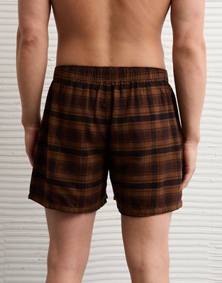 AEO Plaid Stretch Pocket Boxer Short