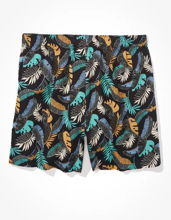 AEO Tropical Leaves Stretch Boxer Short