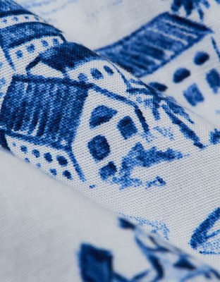 Caleçon boxeur extensible à imprimé pittoresque italien pour hommes AEO