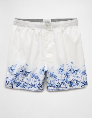 AEO Mens Plaid Stretch Boxer Short