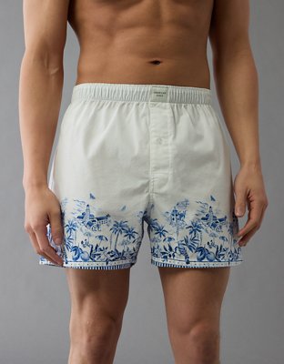 AEO Men's Plaid Stretch Boxer Short