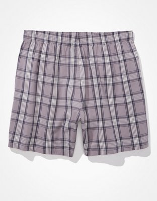 AEO Plaid Stretch Pocket Boxer Short