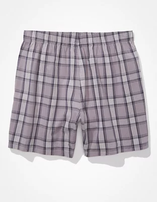 AEO Plaid Stretch Pocket Boxer Short