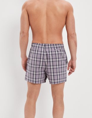 AEO Plaid Stretch Pocket Boxer Short