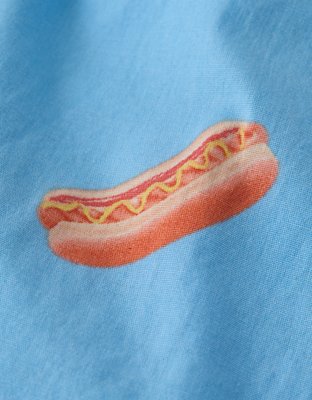 AEO Men's Hot Dogs Poplin Boxer Short