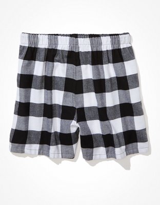 AEO Plaid Flannel Lounge Pocket Boxer Short