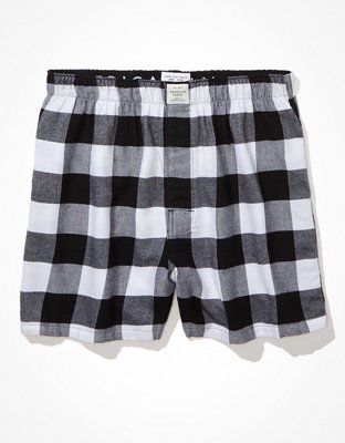 AEO Plaid Flannel Lounge Pocket Boxer Short