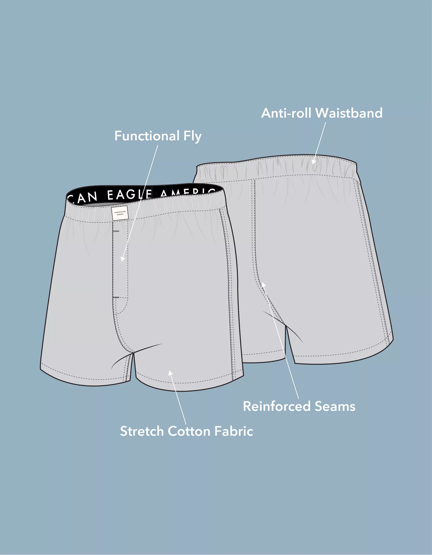 AEO Camo Flannel Pocket Boxer Short - thumbnail 6