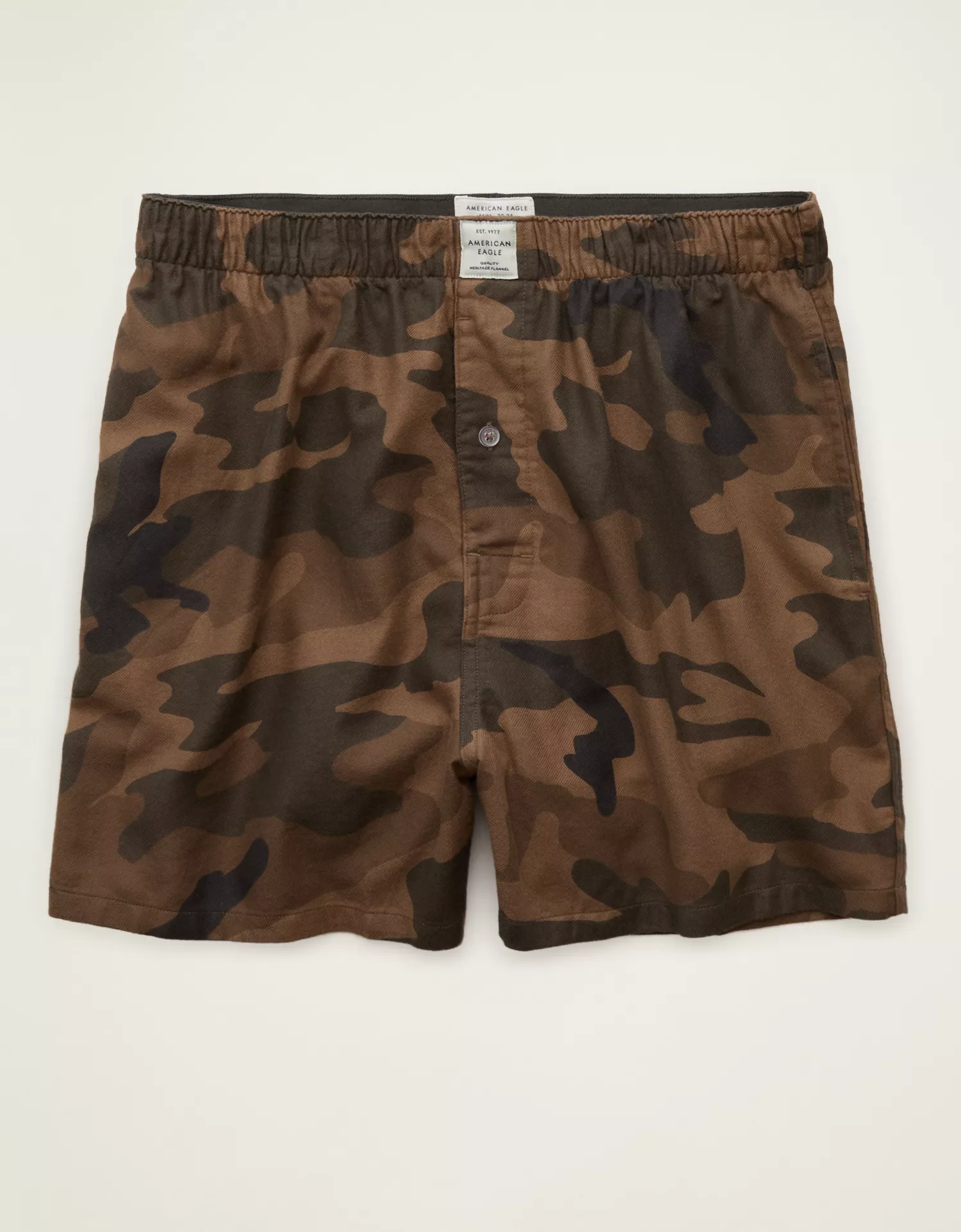 AEO Camo Flannel Pocket Boxer Short - thumbnail 3