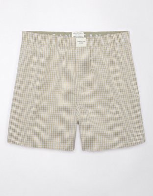 AEO Men's Plaid Stretch Boxer Short