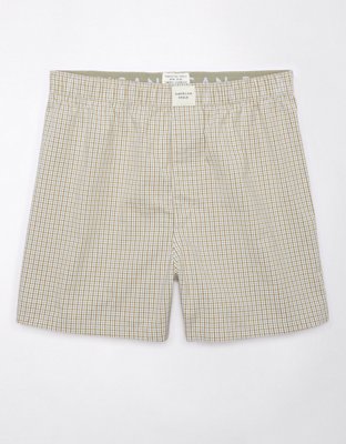 AEO Men's Plaid Stretch Boxer Short