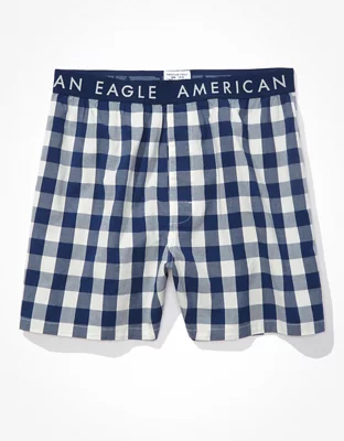 AEO Plaid Stretch Boxer Short
