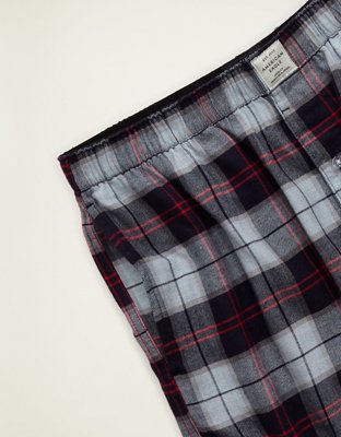 AEO Plaid Flannel Pocket Boxer Short