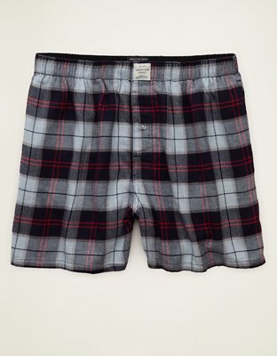 AEO Plaid Flannel Pocket Boxer Short