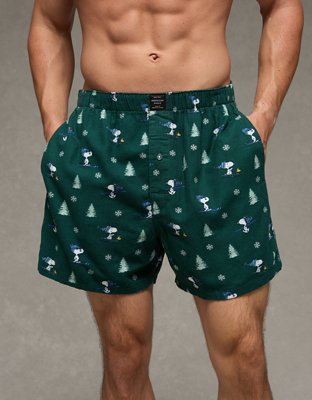 Caleçon boxeur en flanelle avec poche Peanuts AEO