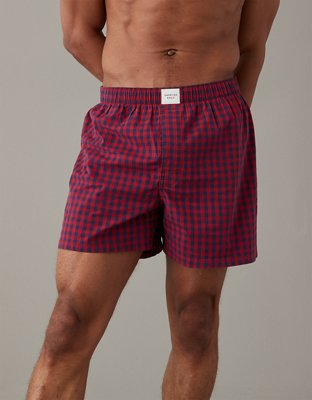 Plaid red boxer shorts  Bodyskin – Mesbobettes