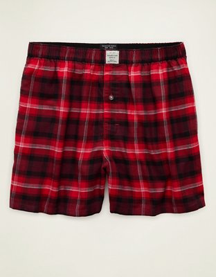 AEO Plaid Stretch Pocket Boxer Short