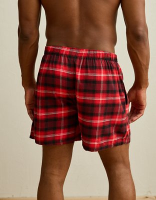 AEO Plaid Stretch Pocket Boxer Short