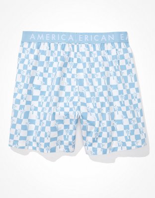 AEO Palm Checkered Stretch Boxer Short