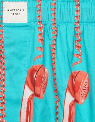 Мужские брюки American Eagle AEO Telephones Stretch Boxer Short — фото 4