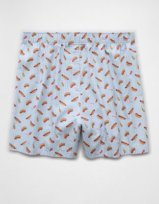 Трусы-боксеры AEO Food для мужчин, хлопок-стрейч — American Eagle, цвет: Синий — фото 4