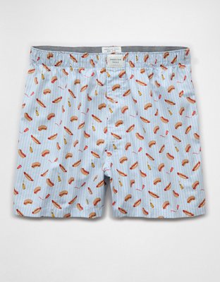Трусы-боксеры AEO Food для мужчин, хлопок-стрейч — American Eagle, цвет: Синий — фото 3