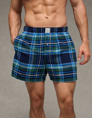 AEO Plaid Stretch Classic Boxer Short