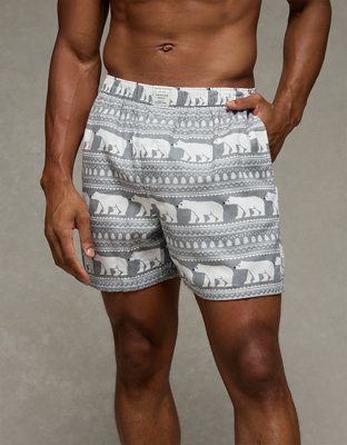 AEO Polar Bears Flannel Pocket Boxer