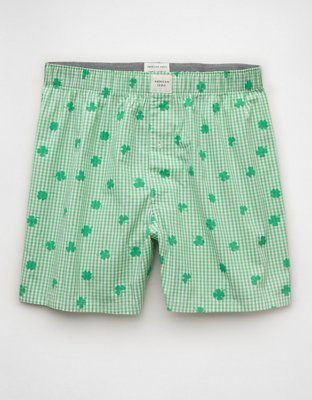 AEO Men's St. Patrick's Day Poplin Pocket Boxer Short