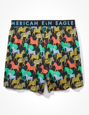 Мужские брюки American Eagle AEO Zebra Stretch Boxer Short — фото 4