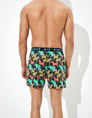 Мужские брюки American Eagle AEO Zebra Stretch Boxer Short — фото 2